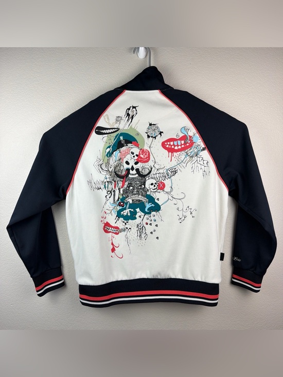 Marc Ecko Other - Marc Ecko Full Zip Track Jacket Skull Grunge Tattoo Y2K White Men’s Large